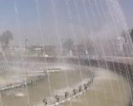 First in Shymkent "singing" fountain set in a park of "Independence"