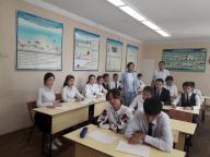 Встреча студентов колледжа имени М.Утебаева сотрудниками филиала по Южному региону РГП "Госэкспертиза"  