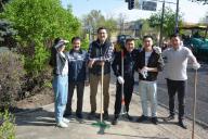 Participation in the citywide spring clean-up.