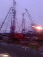 Строительство мостового перехода Павлодар-Аксу через Иртыш